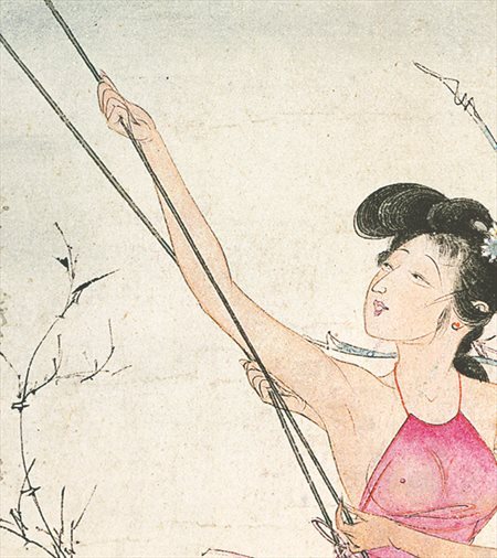 春宫画-胡也佛的仕女画和最知名的金瓶梅秘戏图